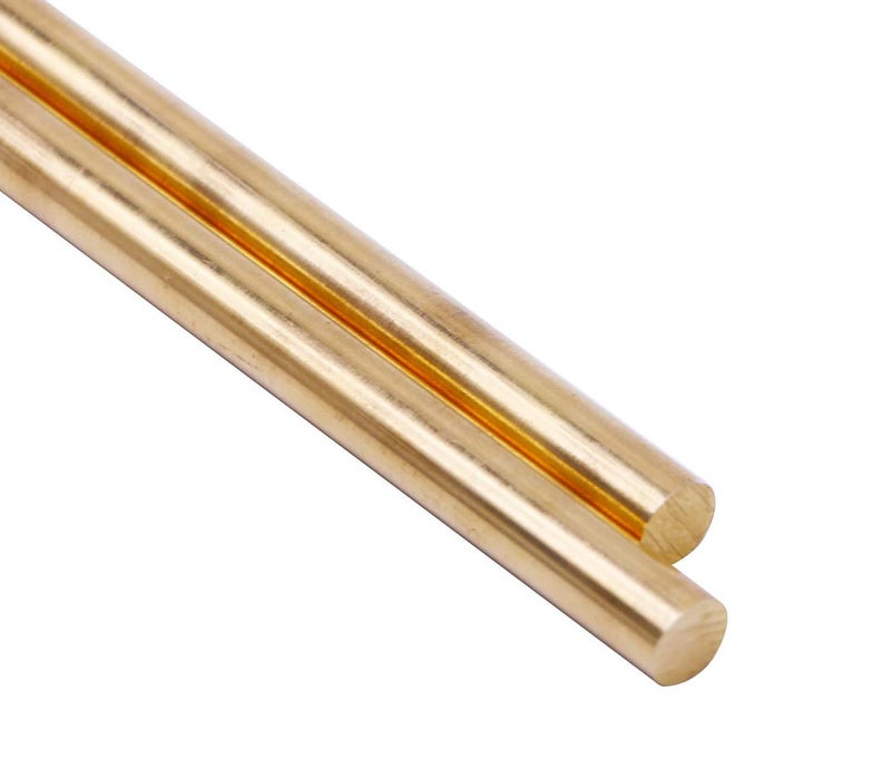 PGCOKO 1 Pcs 25mm / 1 Inch Solid Round Brass Rod Lathe Bar Stock Kit, 1 Inch in Diameter 12 Inch in Length - Image 4